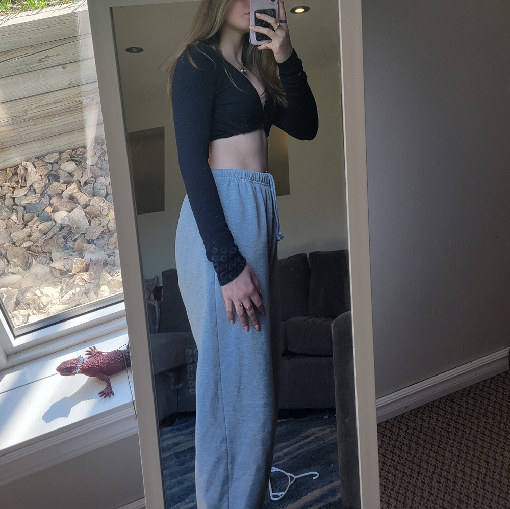 Garage Black Ribbed Knit Top - Picture 2 of 5